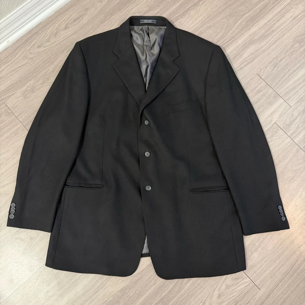 Arnold Brant, 100% Cashmere, Colombo, Black Sports Coat, 3 Button, | M 48 L T‎